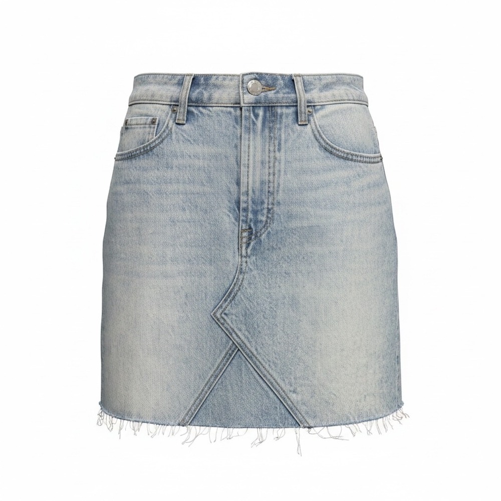 #134 PISTOLA Denim Mini Skirt Sz. 26 Waist 28" length 16"